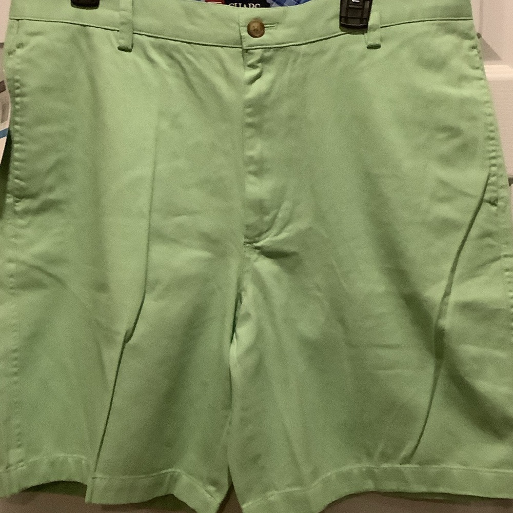 Chaps Light Green Flat Front‎ Men's Shorts - Picture 3 of 8